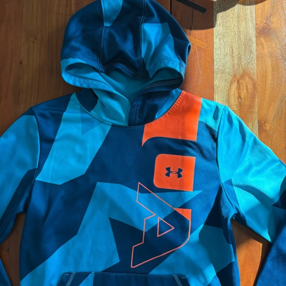 🦊 Under Armour Kids Hoodie - Teal and Orange